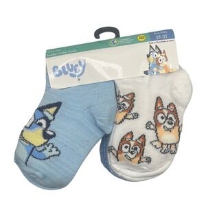 Bluey Cartoon 10PK Toddler Ankle Socks 2T-3T- 914
